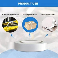 3PCS White Electrical Tape – Quality, Waterproof, 0.62 in X 49 ft Rolls