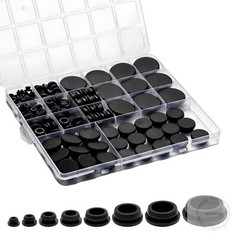 125Pcs Rubber Plugs for Round Holes, Durable and Long Service Life, 8 Sizes Hole