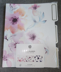 U Brand Floral Blooms Letter Folder – 12 Count – 8.5 X 11 in