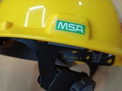 Lot of 9 MSA V-GARD Protective Hard Hat With MSA SUSPENSION – FAST SHIP!
