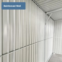 20’x10’ft Heavy Duty Metal Car Garage Shed Galvani Steel Outdoor Storage