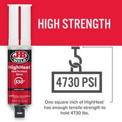 Highheat 25 Ml (0.85 Fl. Oz.) Temperature Resistant Epoxy Syringe