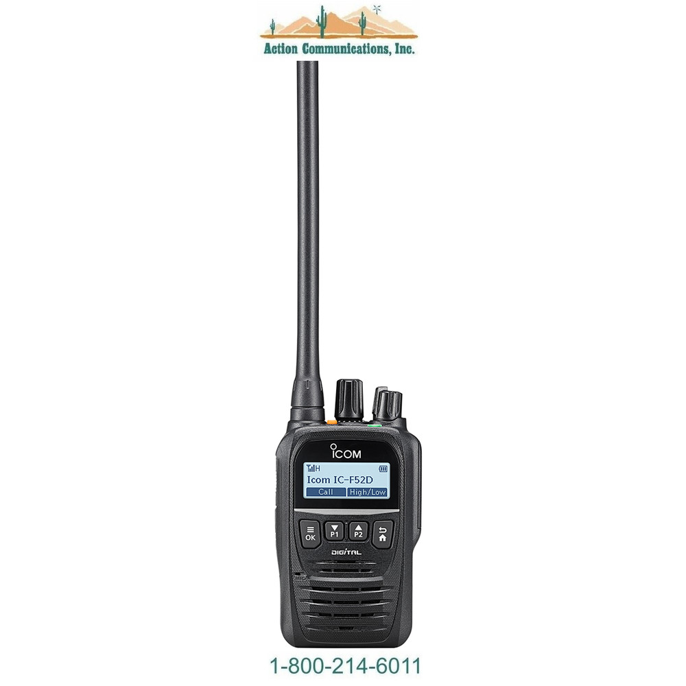 NEW ICOM IC-F52D-17, VHF 136-174 MHZ, 512 CH, COMPACT TWO WAY RADIO
