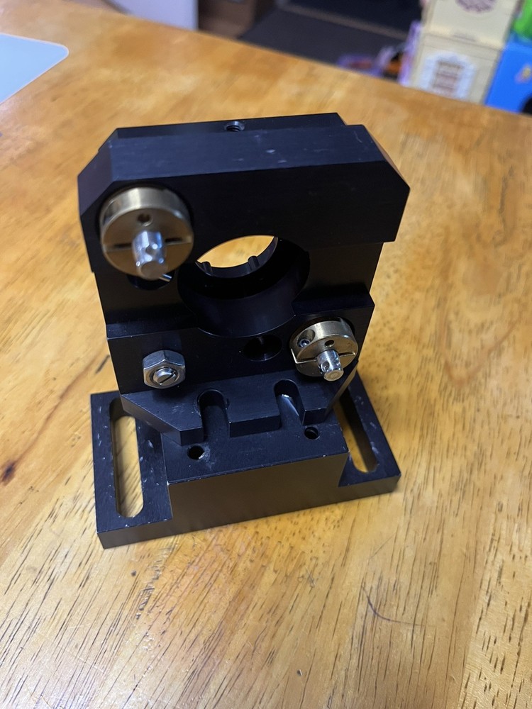 Optical 2 Axis Tilting Table Precision Angle Displacement Stage With Mount Base