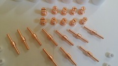 Arccaptain CUT50 PLASMA CUTTER CONSUMABLES 40PCS COPPER EXTENDED CONSUMABLES USA