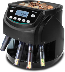 KCS-2000 Professional USD Coin Counter Machine, Coin Sorter, Wrapper/Roller | 30