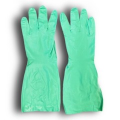 1 Packet of 12 Pairs Chemical Resistant Gloves – Size 7, Nitrile, 13″ L