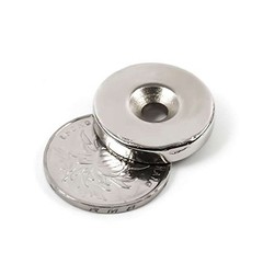 N35 Countersunk Ring Round Disc Strong Magnets Rare Earth Neodymium Hole 5mm US