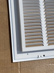 Everbilt 20″ x 20″ Aluminum Air Return Air for 1″ Filter Grille White E190RF
