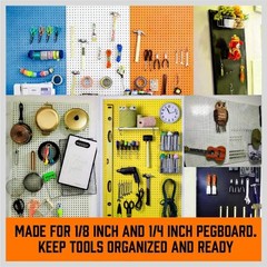 Rust Resistant 238 PCS Pegboard Hooks Assortment – Perfect for Home Organization