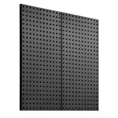 Metal Pegboard Panels 2 Pcs 24″ x 12″ Wall Organizer for Garage Tool Storage