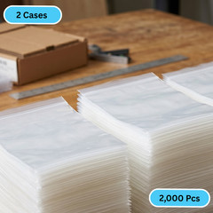 2000 13″ x 15″ Clear Reclosable Zip Seal Bags Plastic 2 Mil Lock Jewelry Zipper