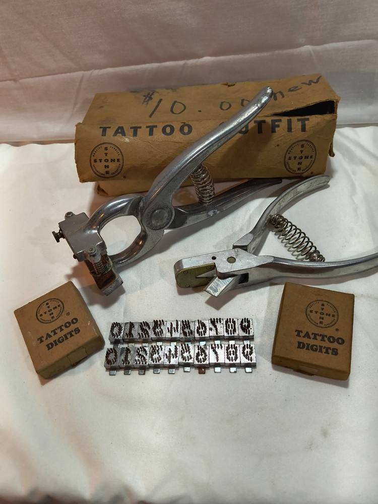 Stone animal tattoo outfit in original box