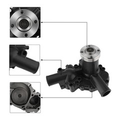 Water Pump for Ford New Holland Compact Tractors 1210 1215 1310 1120 SP1500 SP15