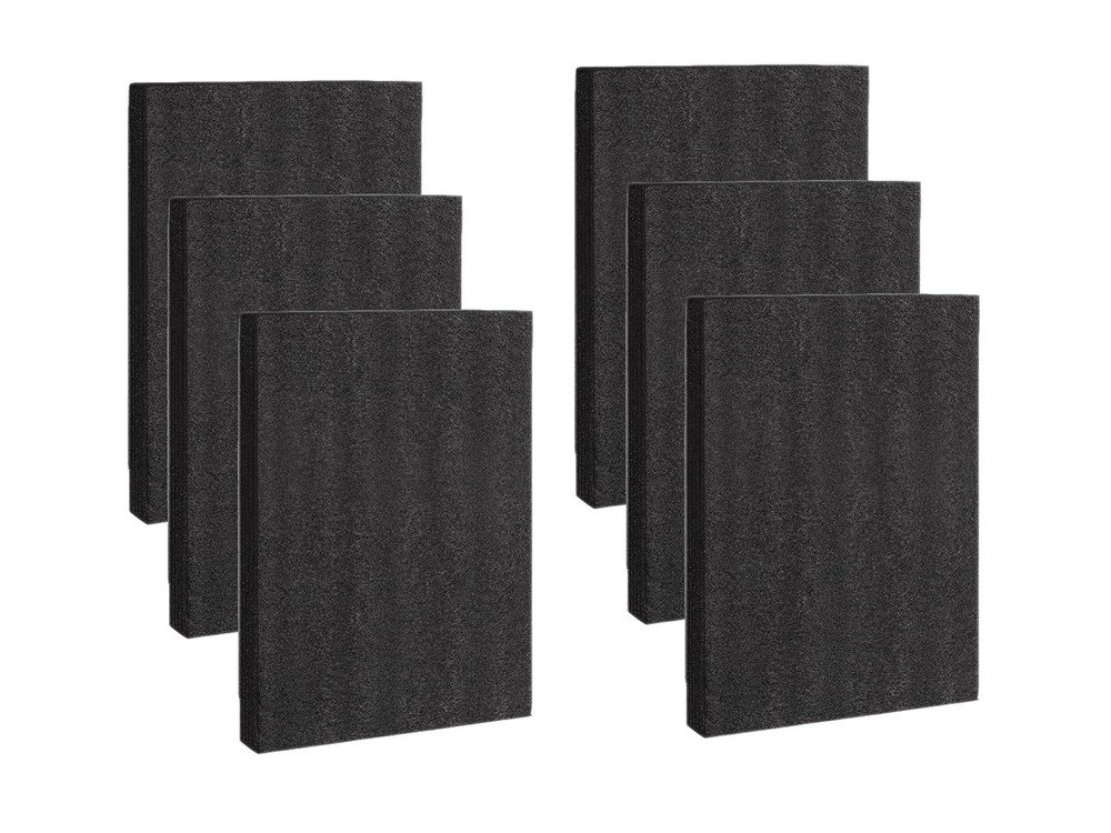 6 PCS Black Customizable Polyethylene Foam Sheets Thick Padding 12x16x0.5 Inch