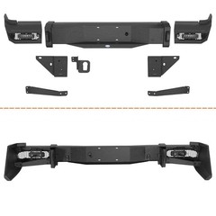 Rear Steel Bumper with LED Lights for Toyota Tundra 2014-2021 Pickup Truck