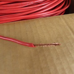 E175040 2800′ Moisture Resistant Red Cable Wire 12AWG MTW or THHW or AWM 600V