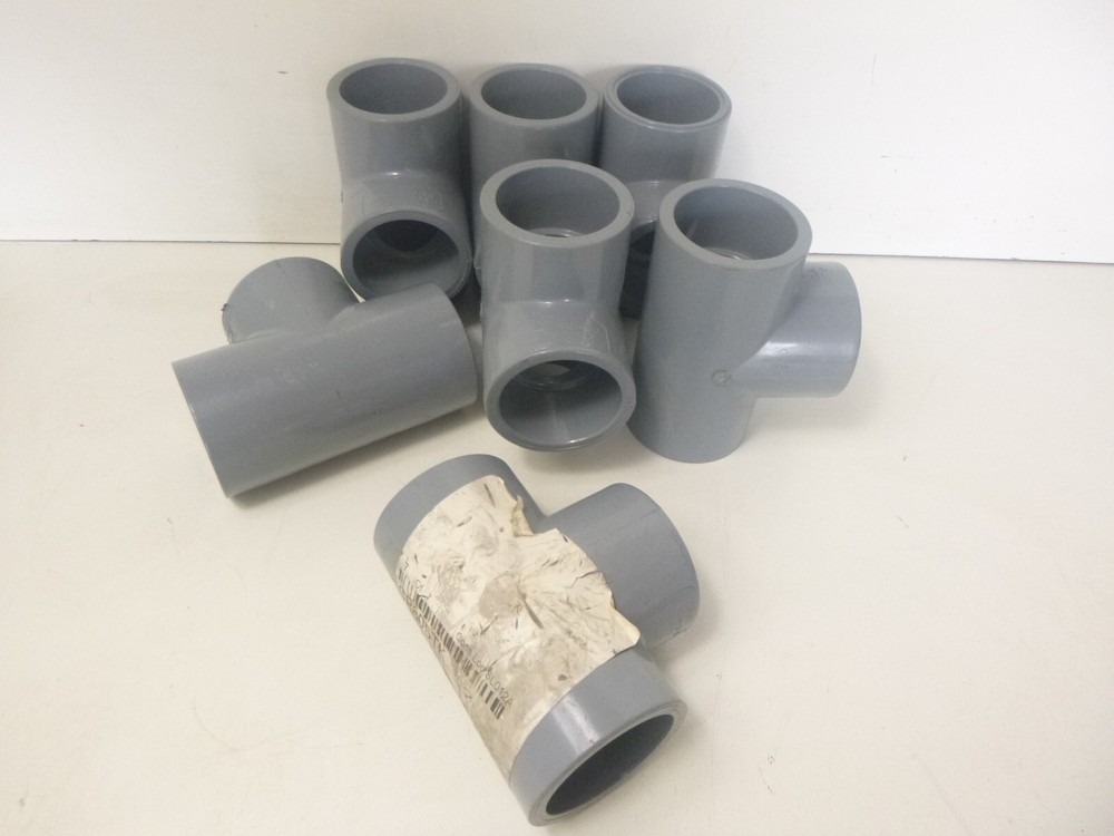 IPEX 2″ Tee CPVC Schedule 80 2″ X 2″ X 2″ Socket ASTM F-439 CP80STK – Lot of 7