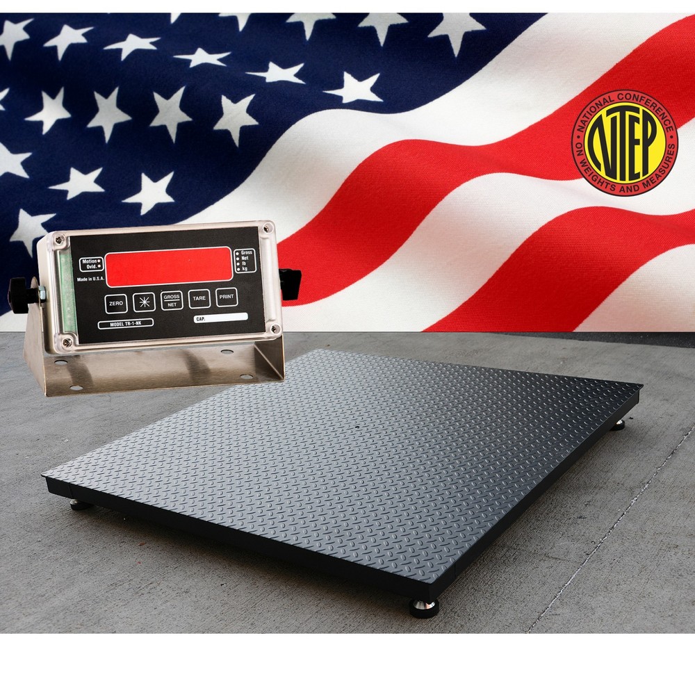 USA Made Floor Scale 48″x48″ 1000 lb NTEP Legal for Trade Platform Scale NEW