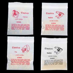 5000pcs/Pack Dental Orthodontic Elastics Bands Rabbit Force 6.5/3.5 OZ 50 Bags