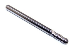 3.00mm (.1181″) CARBIDE END MILL, 4 FLUTE BALL END KYOCERA 1825-1181.354
