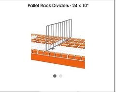 U-Line 24×10” Pallet Rack Dividers – No Tool Installation – 24 MASTER