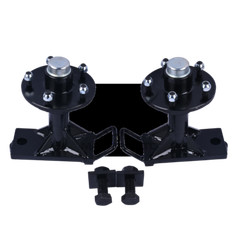 5x 5.5 Lug Superior Shipping Container Wheels, Bolt-on Spindle Kit(thick)