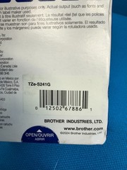 2 Genuine Brother TZe-S241 P-Touch Strong Adhesive Label Tape OEM 3/4″ 18MM