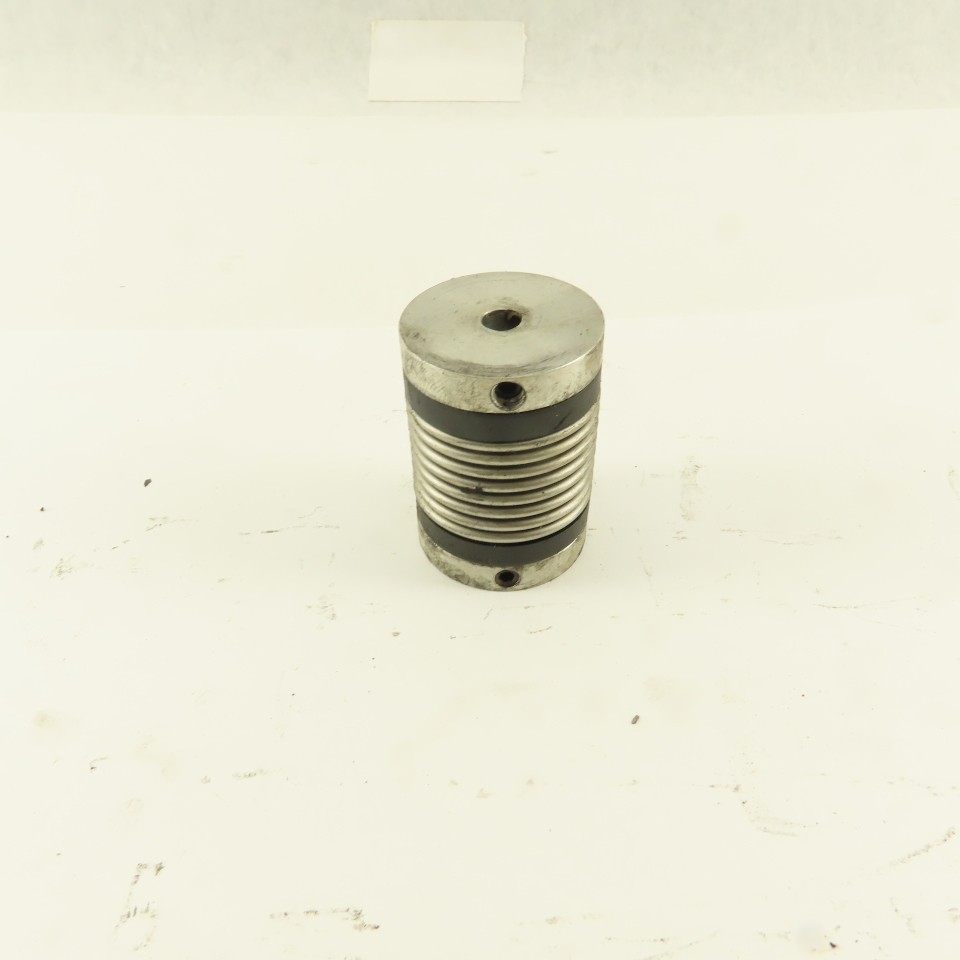 R+W 1/4″ x 1/4″ Aluminum Bellows Flexible Shaft Coupling