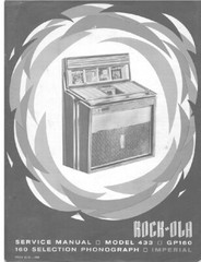 Rock-Ola Jukebox Service Manual Reprint CD Thumb Drive Check Description