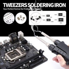 YIHUA 938BD+ Tweezers 2 in 1 Soldering Station Soldering Iron Kit Rework Station