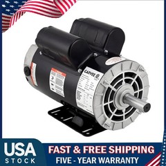 3HP SPL Air Compressor Electric Motor 230V 3450RPM 56 Frame Dual CW/CCW Rotation