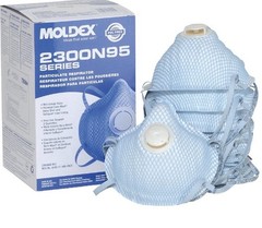 Moldex 2300 N95 Particulate Respirator Mask W/Valve 6 Boxes 60 Masks Exp 02 2024