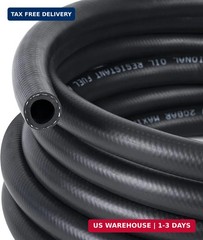 1/2 Inch (12mm) ID Fuel Line Hose 16.4FT NBR Rubber Push Lock Hose High Pressure