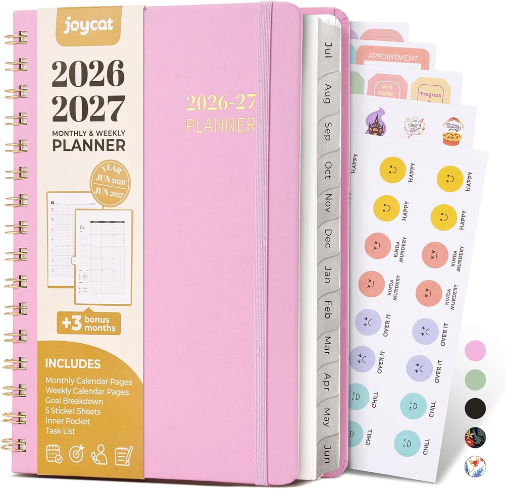 Academic Planner 2026-2027, July 2026 – June 2027, A5 Weekly & Monthly Planner,