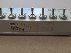 KAY Elemetrics 439A Attenuator DC- 1 GHz Zero Loss SMA 1 Watt 50 Ohms