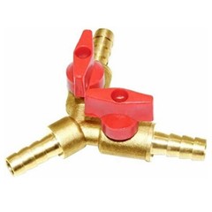 5/16″ Hose Barb Y shape 3 way Union Split Brass Shut off Ball Valve Fitting N888