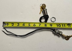 Electric 2 Positions ON OFF Metal Key lock Switch with Keys 2 pieces Made in USA