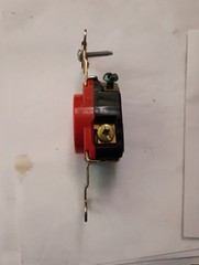 PASS & SEYMOUR 5871-RED 20 AMP 250V HEAVY DUTY SINGLE RECEPTACLE NOS