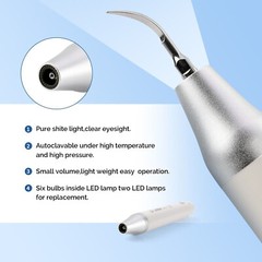 Dental Ultrasonic Piezo Scaler LED Scaling Perio Endo for Cavitron EMS /10*Tips
