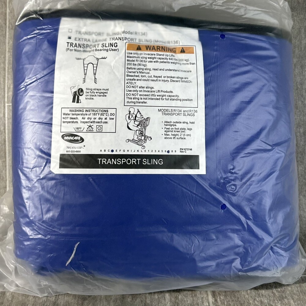 Invacare Transport Sling, Extra Large R136 XL – NEW