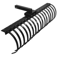 49″ Landscape Rake Pine Straw Rake Rock Rake Fits 2″ Receiver ATV/UTV Tractors