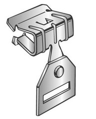 Minerallac PSF18 Side Mount Flange Clamp with Strap Hanger, Spring Steel Box 100