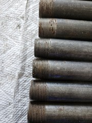 3/4″ Black Iron Pipe Nipples & Couplers Lot – 19 pcs Assorted Lengths (NPT)
