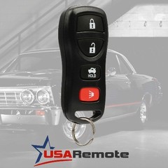 4-Button Keyless Entry Remote Key Fob Compatible with I35 G35 350Z 1-Pack Black