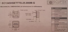 1/EA ECLIPTEK 100.00MHz 100MHz 100M Crystal Clock Oscillator XTAL EC13TS NEW