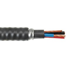 4/3 Teck 90 With Ground AIA Interlocked Armor Power Cable Black 1KV