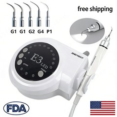 Dental Ultrasonic Scaler + LED Handpiece + 5*Tips Fit SKYSEA EMS Cavitron