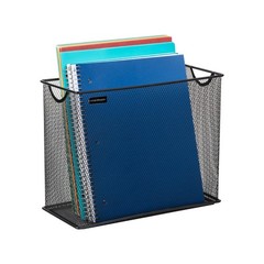 Vertical File Storage Desktop Organizer Hanging Files Office Metal Mesh 12.25″l