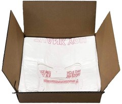 T shirt plastic bags/Disposable plastic bags with handles 1/6 barrel 100 bags